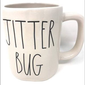 Rae Dunn ceramic mug LL “JITTERBUG”